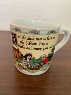 Royal Worcester White Porcelain Mug with Backstamp